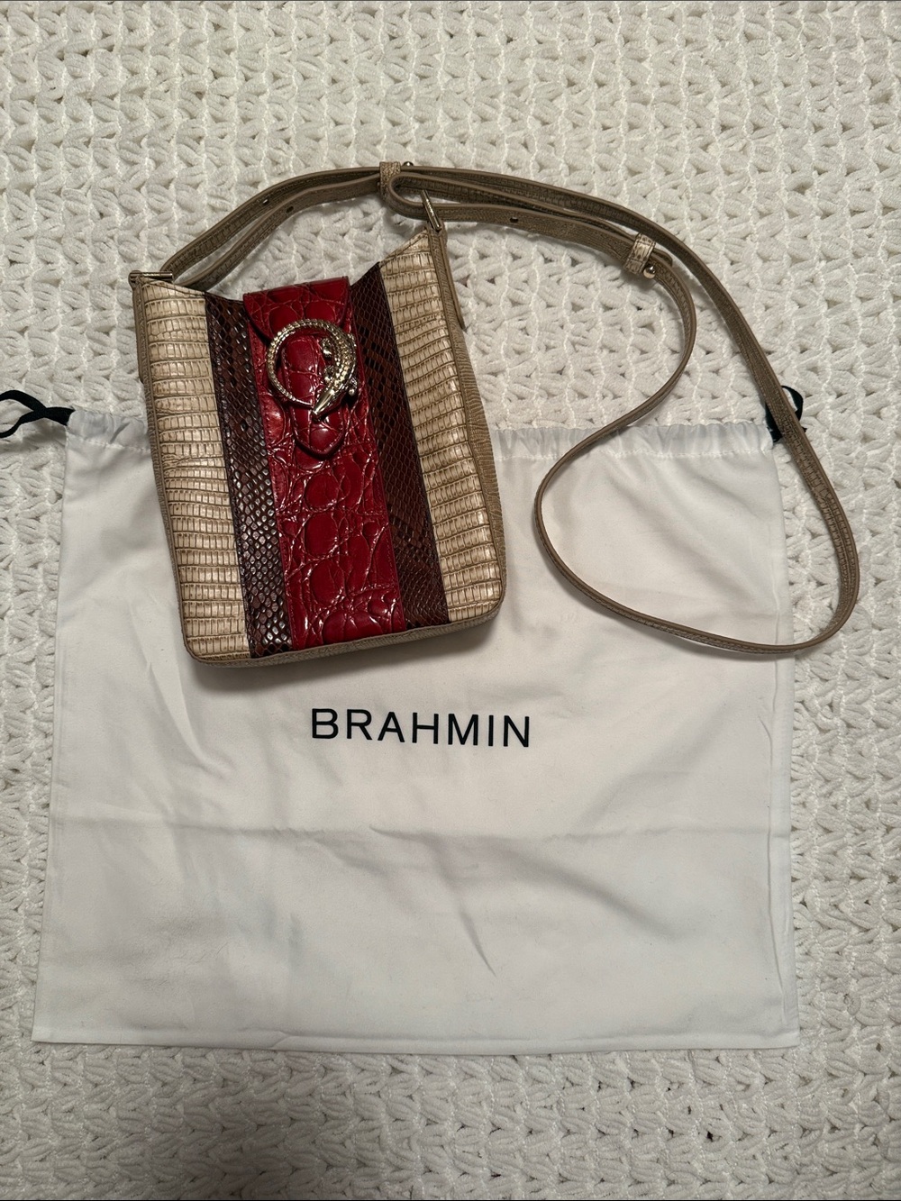 EUC Brahmin Marley Multi Westlake Leather Crossbody